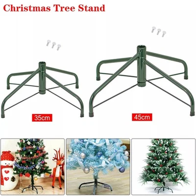 HEAVY DUTY 6/8FT METAL CHRISTMAS TREE STAND FOLDING XMAS TREE HOLDER BASE