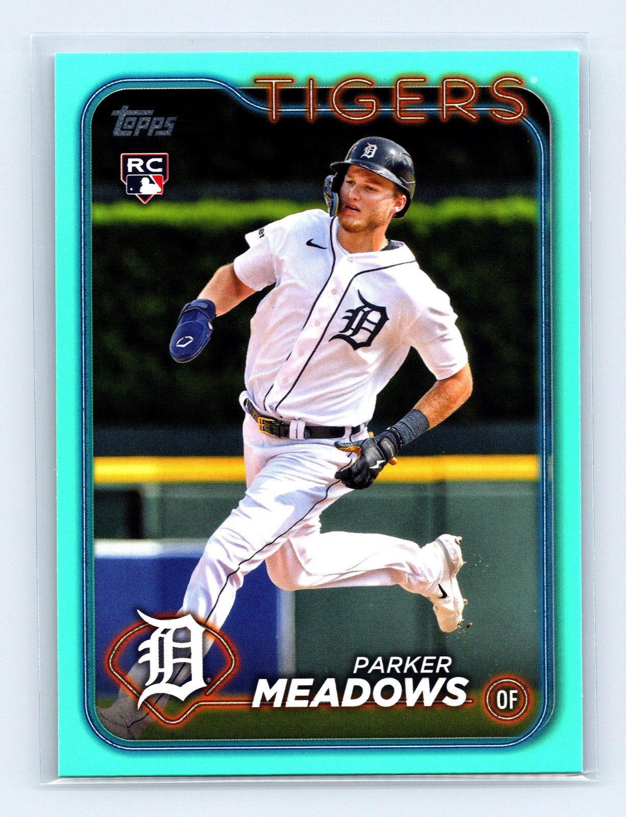 2024 Topps #516 Parker Meadows Aqua Rookie
