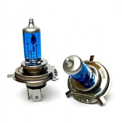 2x H4 P43T 6000 KfZ 12V 55W XENON WHITE LOOK KfZ LAMPE weißes Licht für Audi