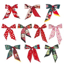 Christmas Fashion Scarf Handbag Ribbon Hair Head Band Purse Decor Neck Skinny