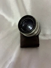 Carl Zeiss Jena Biotar lens 5,8 см f/2 silver 17 blades Exakta mount