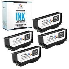 4-PK CMYi Replacement Epson 410XL Ink Black for Epson Expression XP-630 XP-635