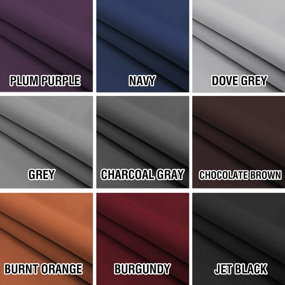 1 x Blackout Curtain for Bedroom Solid Eyelet Window Treatment Multiple Colour - image 3 of 4