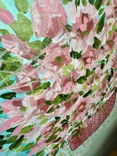 Descarga Pintura Abstracta De Media Luna Con Estrellas Y Planetas PNG