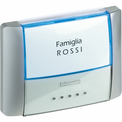 BTICINO 26108T PULSANTE TARGA 10A 250V A.C. RETROILLUMINATO - COLORE TECH - 第 1/1 張圖片