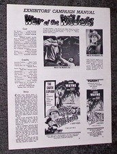 WAR OF THE WILDCATS aka IN OLD OKLAHOMA original pressbook JOHN WAYNE