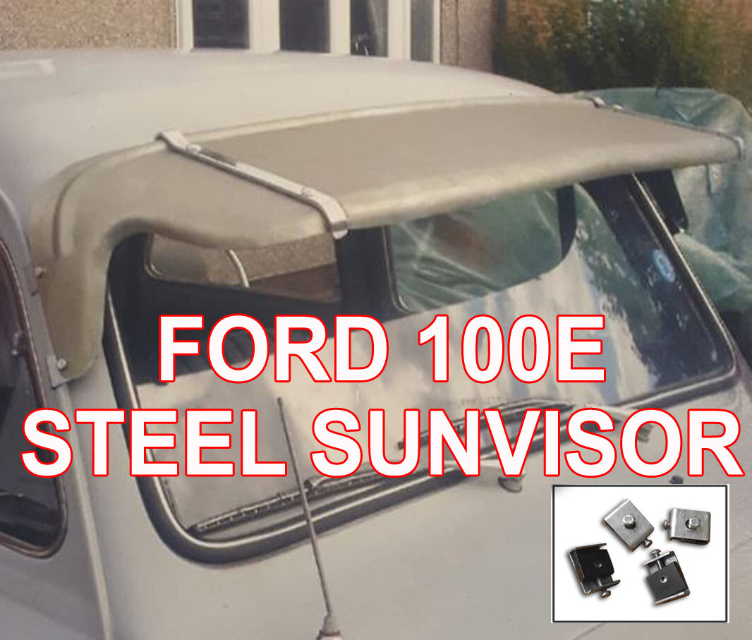 Ford 100E STEEL SUNVISOR, with fitting kit UK