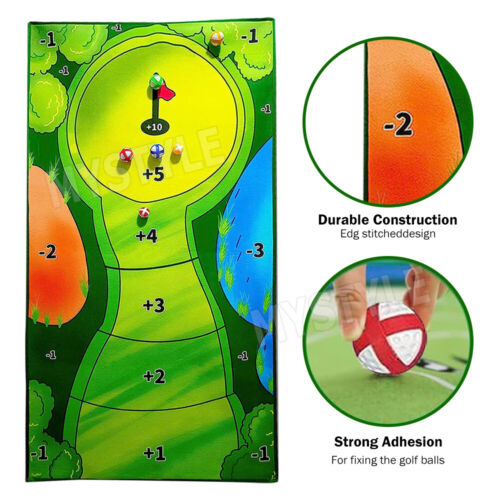 The Indoor Casual Golf Game Set Golf Putting Royale Golf Game Golf Hitting Mats - Picture 4 of 10
