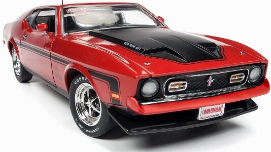 1971 Ford Mustang Mach 1 RED 1:18 Auto World 1150 | eBay