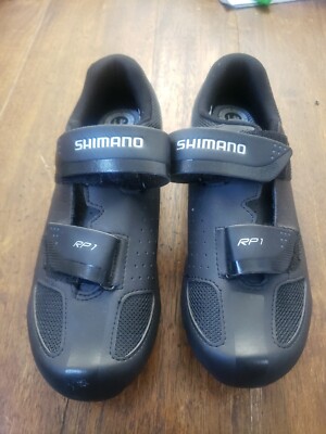 Shimano RP1 Black Cycling Shoes with Hook-and-Loop Straps SHRP100-S L Sz 41 Shimano SH-RP1 Cycling Shoe - Men main image 2