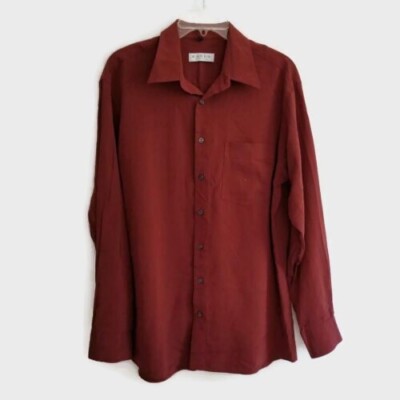 CANDA C&A Shirt Mens Large 41-42 Button Up Long Sleeve Casual