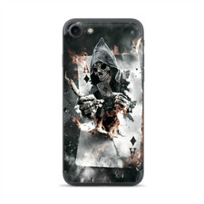 Apple iPhone 7 / 8 Skins Decal Wrap Ace Diamonds Grim Reeper Skull