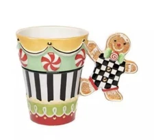 MacKENZIE CHILDS CHRISTMAS CANDY COTTAGE MUG BNIB 