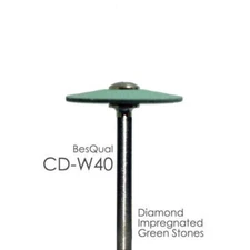 Zirconia - Diamond Impregnated Green Mounted Stone - CD-W40