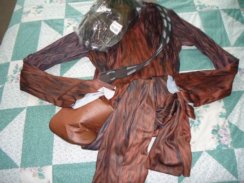 NEW Star Wars Boys size 8-10 Five Piece Chewbacca  Costume - Picture 1 of 1