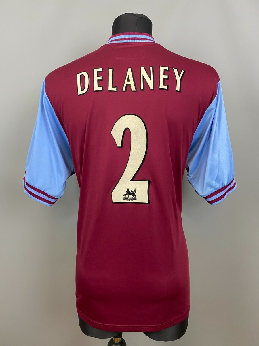 ASTON VILLA 2002 2003 DELANEY HOME SHIRT FOOTBALL SOCCER ASTON VILLA 2002 2003 DELANEY HOME SHIRT FOOTBALL SOCCER