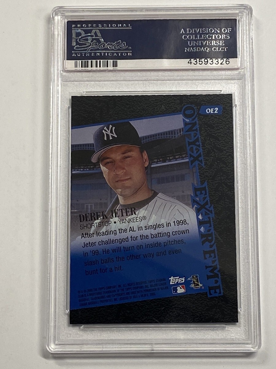 DEREK JETER 2000 Stadium Club #OE2 Onyx Extreme Yankees HOF DEREK JETER 2000 Stadium Club #OE2 Onyx Extreme Yankees HOF