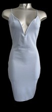 PRETTYLITTLETHING babyblue  strapped bodycon dressUK sizes  10x1,Mx1,12x1,14x2