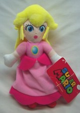 Nintendo Super Mario Bros. PRINCESS PEACH 9" Plush STUFFED ANIMAL Toy W/ Tag