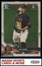 2018 Bowman Draft #BDC-55 Jake Wong Chrome