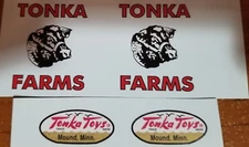 TONKA TRUCK FARM STAKE TRUCK 58-61 VINYL PEEL AND STICK DECAL SET