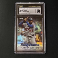 CSG 10-2019 Topps Chrome Update #FBC4 Vladimir Guerrero The Family Business GEM!