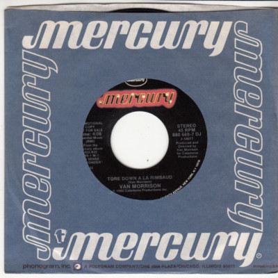 VAN MORRISON - TORE DOWN A LA RIMBAUD - PROMO MERCURY 45 - GREAT SHAPE