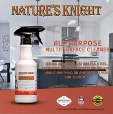 Natural All Purpose Multi Surface Cleaner, Non-Toxic, Deodorizes, Green Cleaner