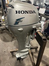 2009 HONDA 10HP 4 STROKE Manual Start Long Shaft Tiller Outboard 12L Tank & Line