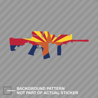 Arizona State Shape AR15 Sticker Decal Vinyl AR-15 M16 M-16 AZ