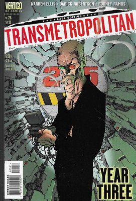 Transmetropolitan No.25 / 1999 Warren Ellis & Darick Robertson / Jim Lee Cover