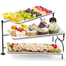 Lifewit 3 Tiered Tray Stand for Party Entertaining, Serving Platters and Trays