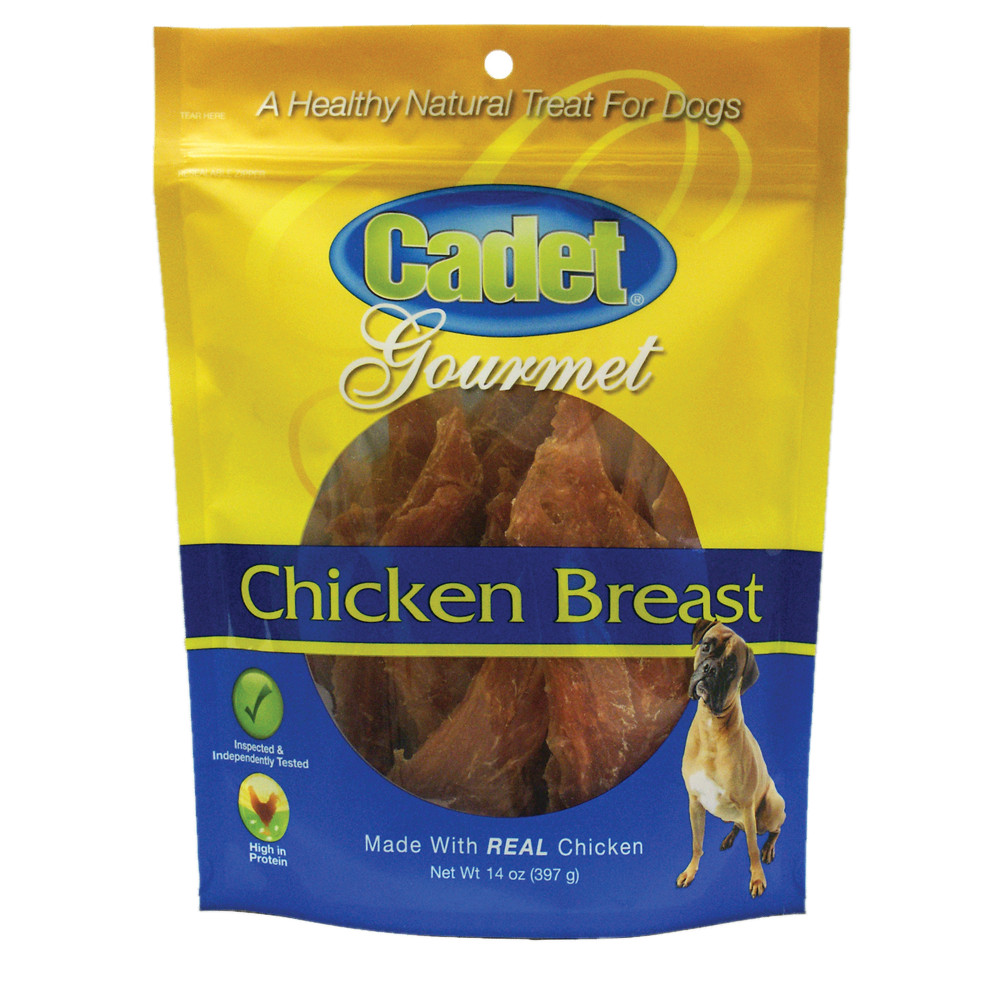 (8) bags Cadet Gourmet 01306 14 oz Chicken Breast Healthy Natural Dog Treats