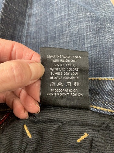 3GR Polanski Denim Straight Jeans Size 28/33 Dark Wash, Hand Tailored Peg Leg. - Picture 7 of 9