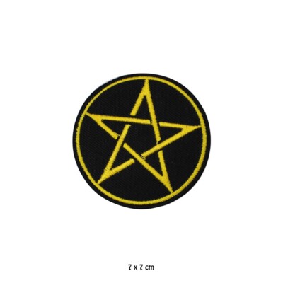 Pentakel Wikinger Stern Aufnäher bestickt Aufnäher Bügelbild/Aufnähen Patch für Kleidung