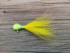 6 Bucktail Jigs, 3/4 oz 4/0 Sickle Hook - Lake Erie Walleye Fishing - Antifrz GT