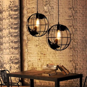 Modern Pendant Lamp World Map Globe Hanging Ceiling Light