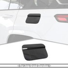 For Jeep Grand Cherokee 22-2024 Carbon Door Gas Cap Tank Fuel Filler Cover Trim