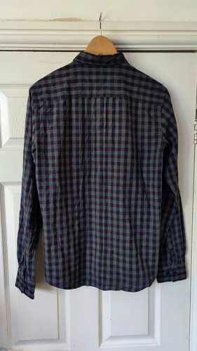 DKNY Brown Grey Check Shirt Size M *VGC* - Picture 6 of 8