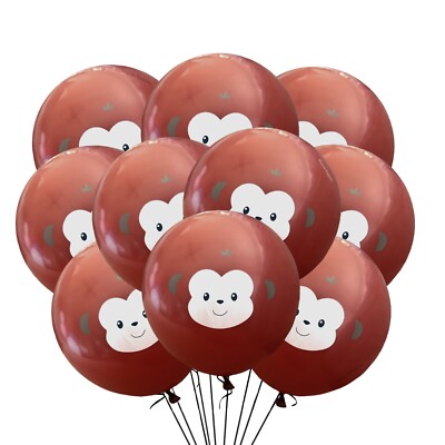 12ct Monkey Theme Birthday Party Balloons Latex 12'' Baby Shower Event Décor