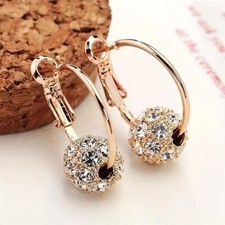 Fashion Women Exquisite Decor Spherical Dangle Earrings Jewelry Accessories Gift