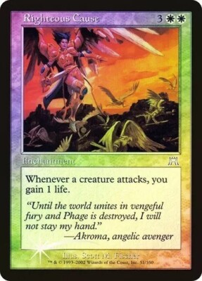Righteous Cause   FOIL Onslaught MtG LP