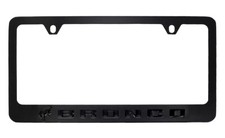 Ford Bronco All Black License Plate Frame Tag Holder