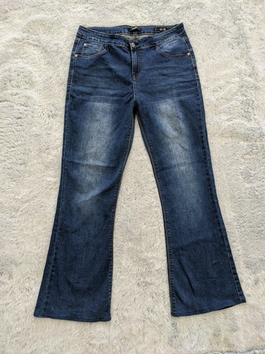 Kensie Size 30 Women High Rise Flare 