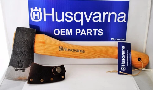 Husqvarna OEM 576926401 / 596270901   13 in Curved Hatchet With Leather Sheath  
