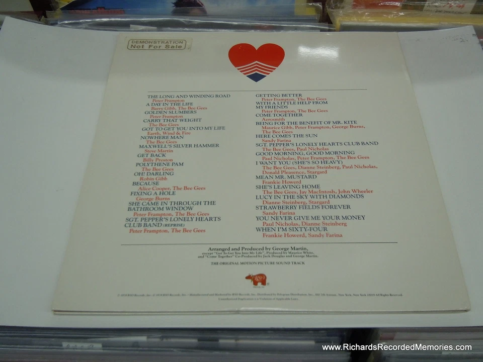 Sgt. Peppers Lonely Hearts Club Band OST 2-LP DJ poster inserts PROMO GOLD STAMP Foto 3 de 4