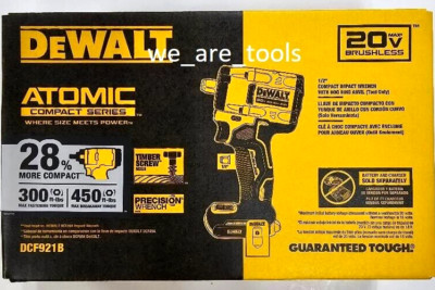 Dewalt DCF921B 20V 1/2'' Impact Wrench Cordless Brushless 20 Volt Atomic Hog Ring