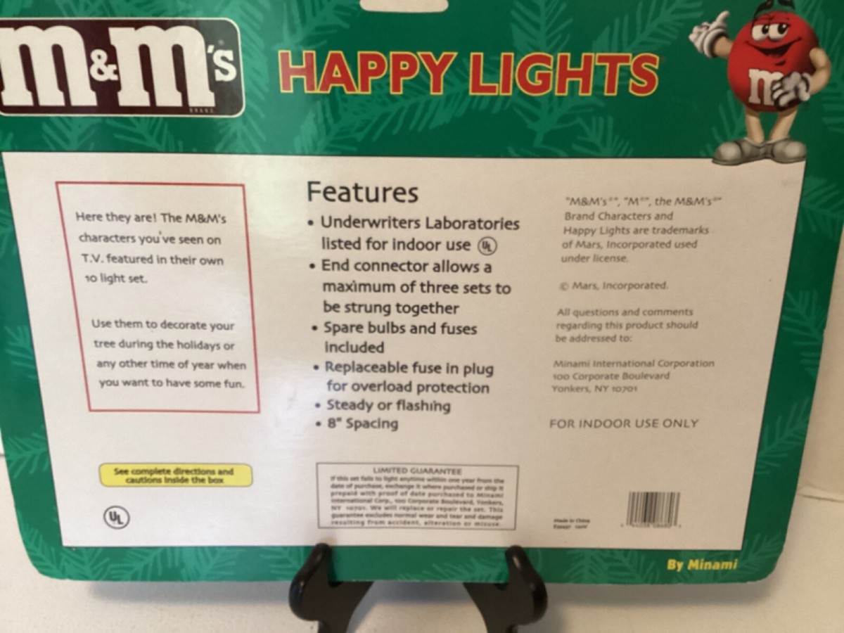 M&M's Happy Lights 10 Light Set Brand New | eBay