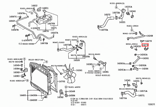 Genuine LandCruiser 80 79 78 75 70 100 76 Series 1HZ 1PZ 1HD Water By-pass Pipe - Picture 8 of 20