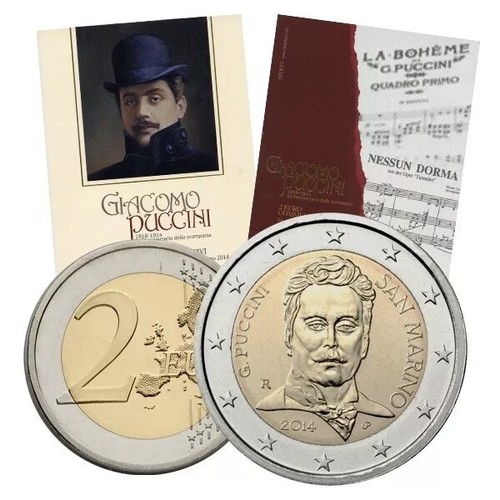 San Marino 2 Euro Commemorativi dal 2004 al 2025 FDC in Folder - 第 13/33 張圖片